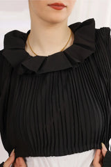 Flower Pleated Collar