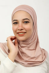 Cotton Lycra Pleated Two Pieces Syrian Cap