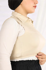 Polo Collar Sleeveless Neck Cover