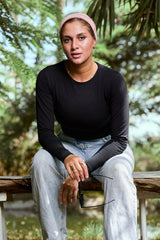 Basic Long Sleeves Round Neck Top