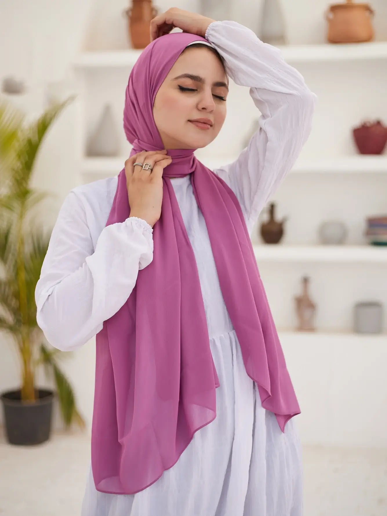 كريب شيفون مستطيل 75 * 175