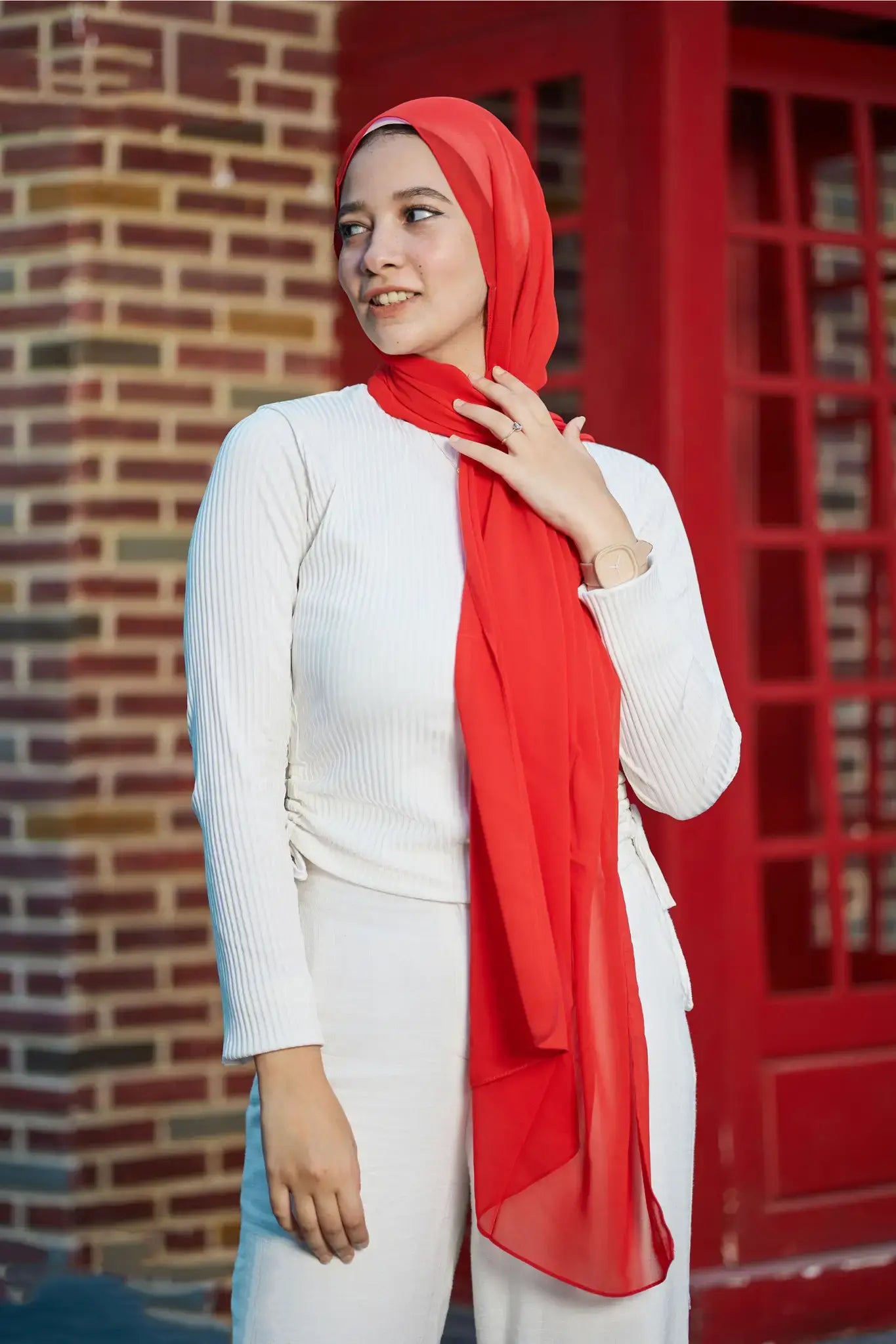 كريب شيفون مستطيل 70×200