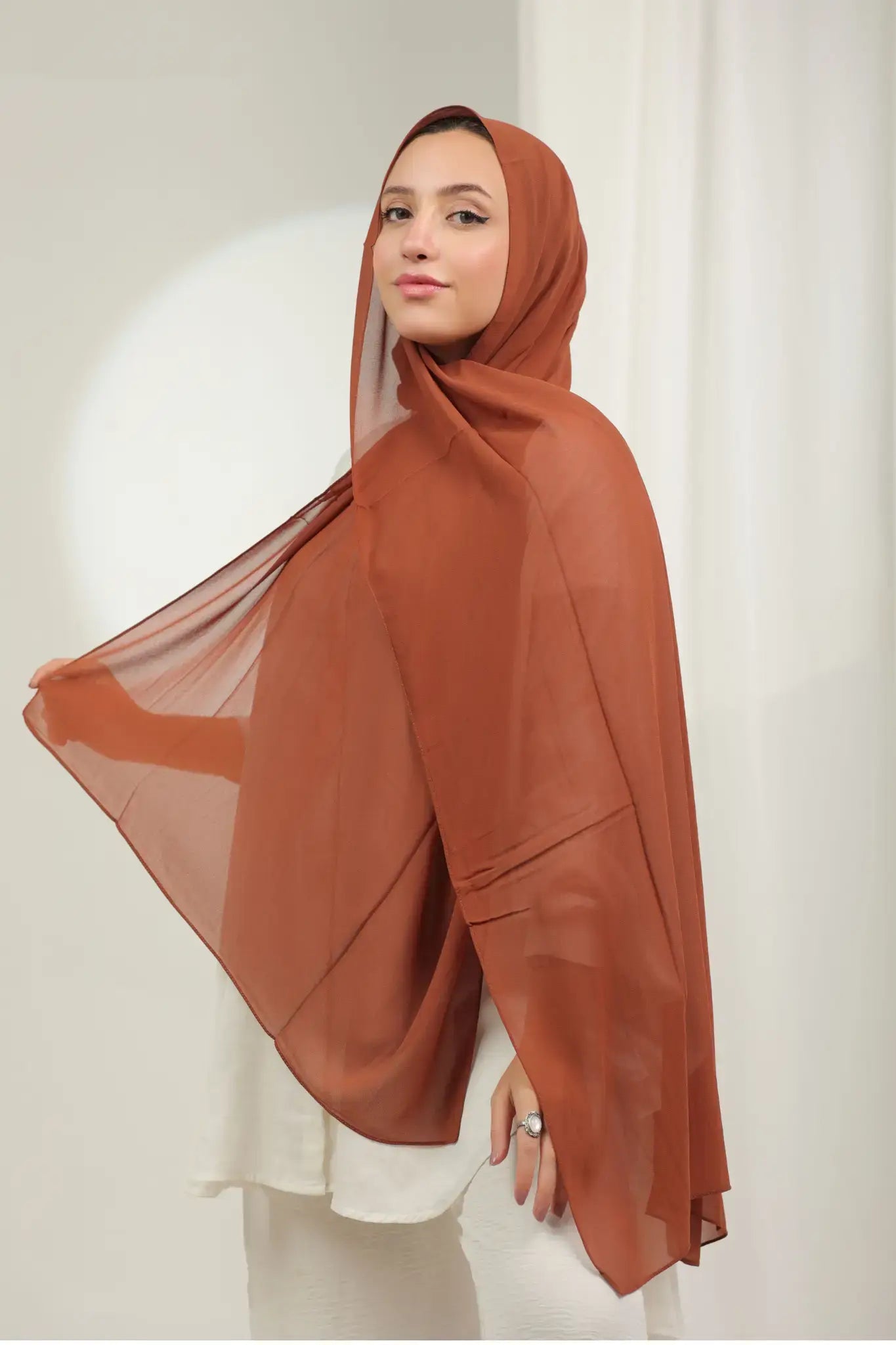 كريب شيفون مستطيل 70×200